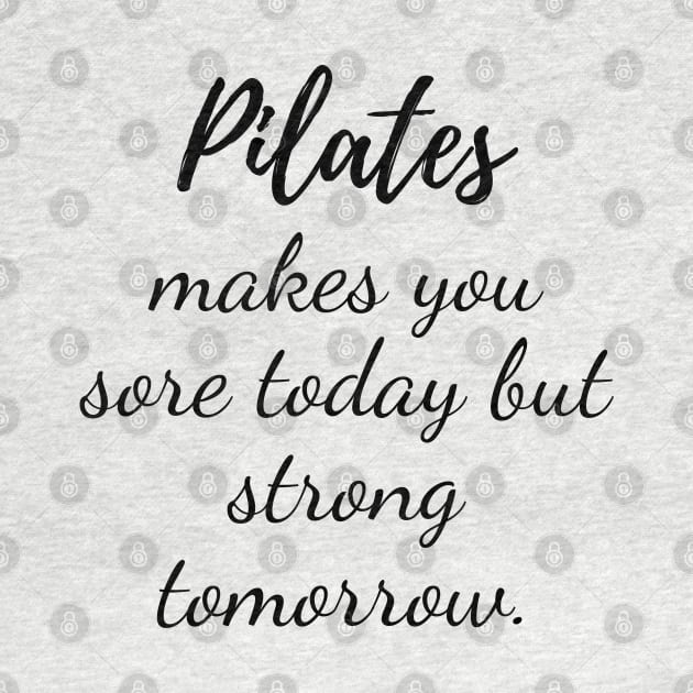 Pilates may be sore today but strong tomorrow by create